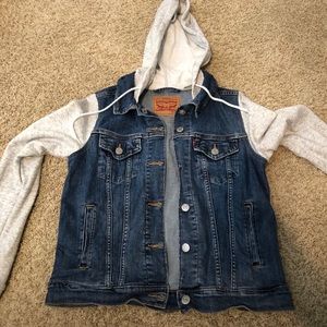 Levi hoodie jean jacket